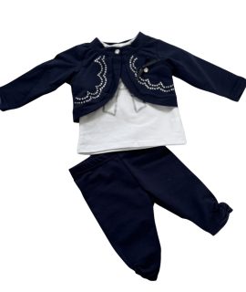 3- delig baby setje – Marine blauw