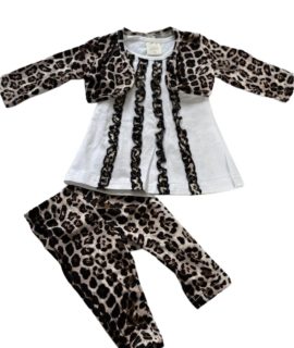 Trendy 3 – delig setje voor meisje in panterprint