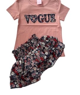 Roze zomer setje met rokje