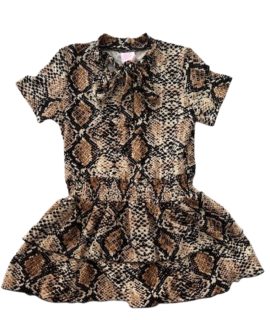 Slangen print jurkje