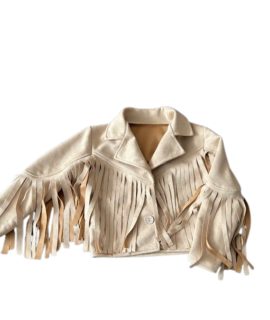 Fringe jacket- Beige