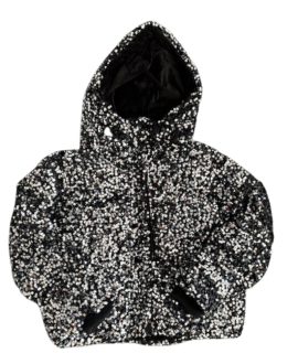 Winterjas-Glitter Zilver