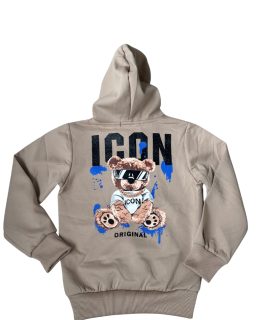 Icon joggingpak zandkleur met beer