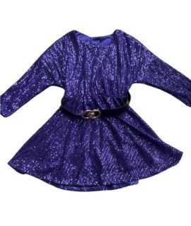 Paarse pailletten jurk