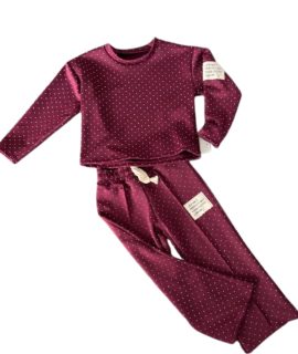 Glitter Comfy Label set- Bordeaux