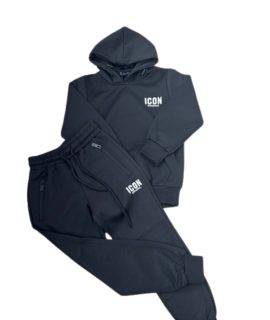 Icon joggingpak – Zwart met beer