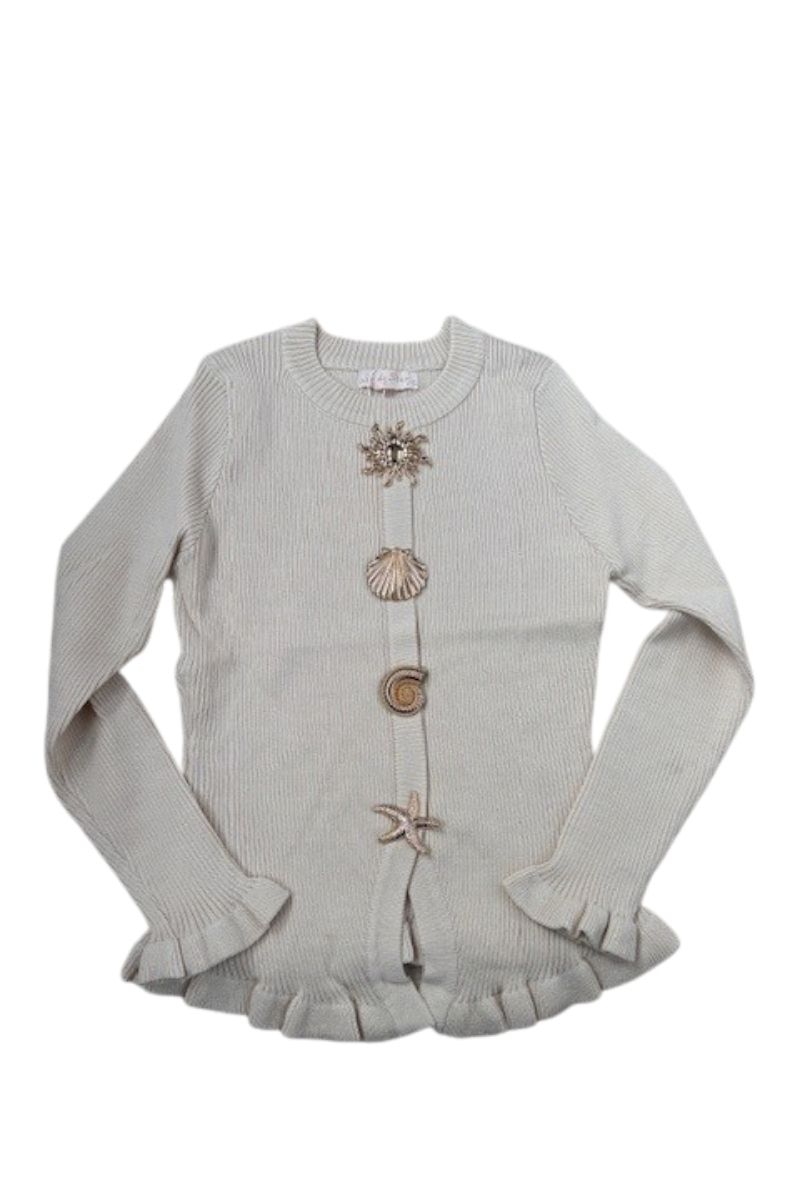 Seashell trui Crème