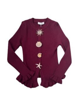 Seashell trui Bordeaux