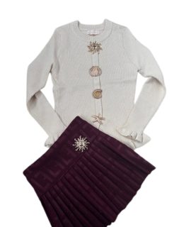 Seashell trui Crème