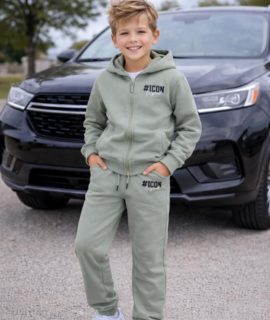 Icon joggingpak Olijfgroen