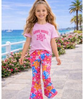 Zoë’s Flower Flair Pants Pink
