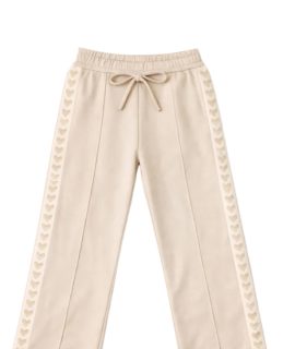 Jogger met hartjes-Beige