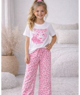 Leopard set- Roze