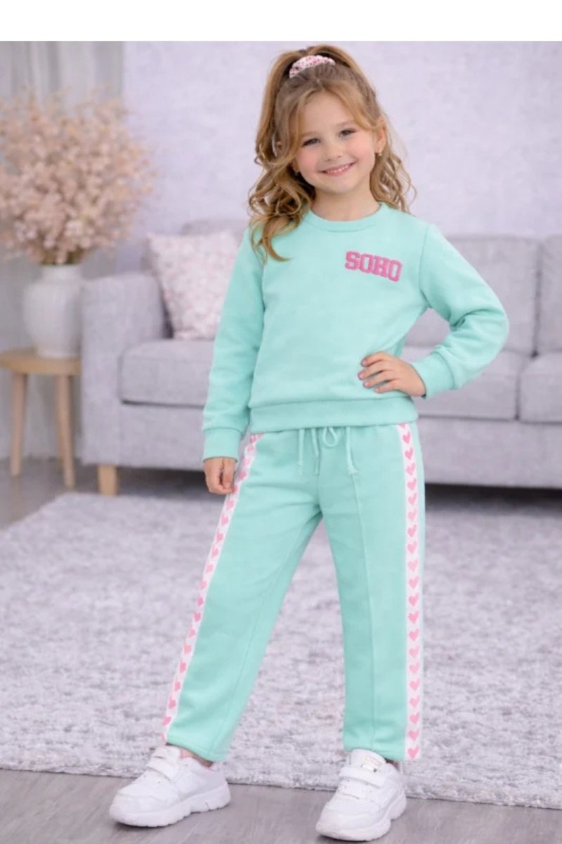 Soho joggingset mintgroen