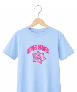 T-shirt Love more-Blue