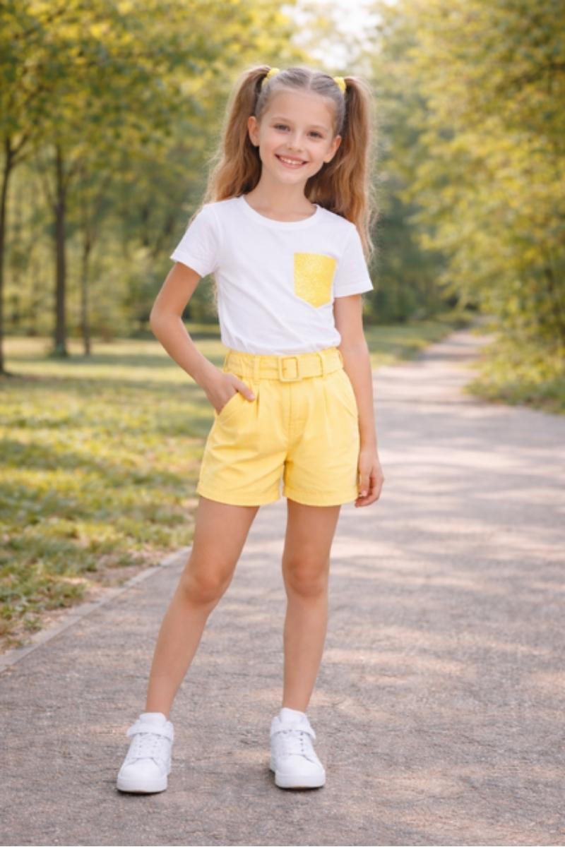 Short set met glitter