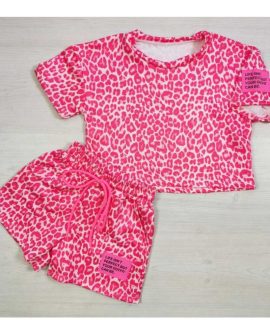 Panter Short set- Roze