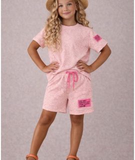 Lace Short set – Roze