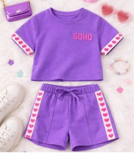 Soho Short set- Paars