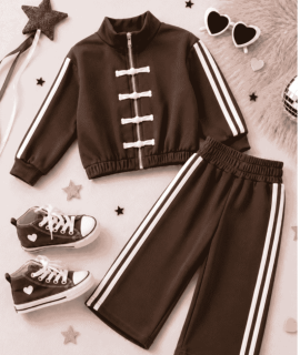 Retro joggingpak – Brown