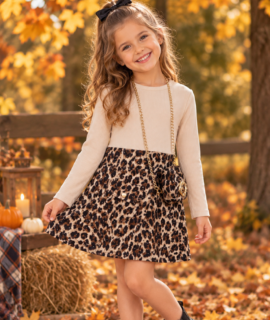 Panter dress- Beige