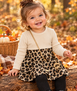 Little Panter dress-Beige